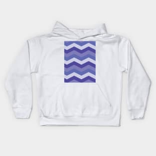 Very peri chevron zigzag pattern Kids Hoodie